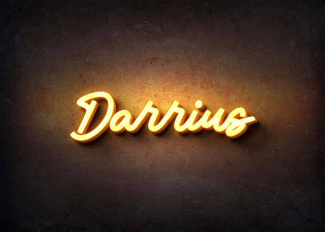 Free photo of Glow Name Profile Picture for Darrius