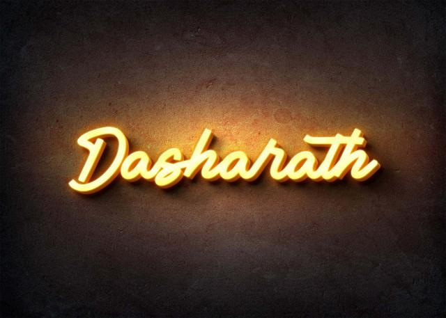 Free photo of Glow Name Profile Picture for Dasharath