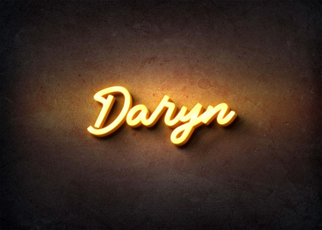 Free photo of Glow Name Profile Picture for Daryn