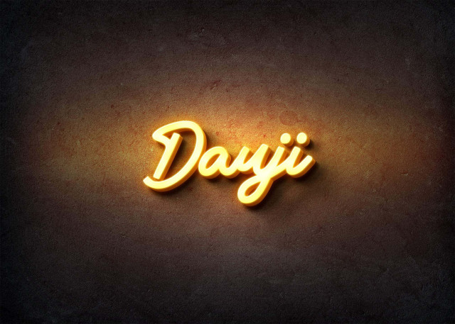 Free photo of Glow Name Profile Picture for Dauji