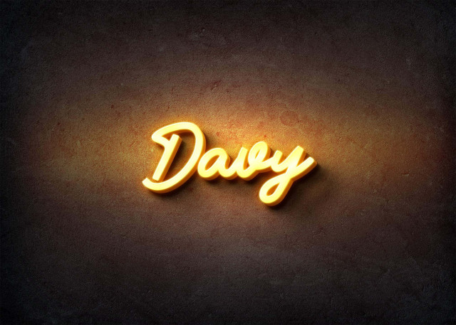 Free photo of Glow Name Profile Picture for Davy