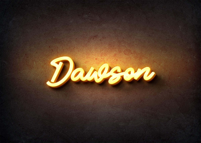 Free photo of Glow Name Profile Picture for Dawson