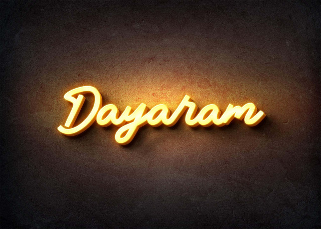 Free photo of Glow Name Profile Picture for Dayaram