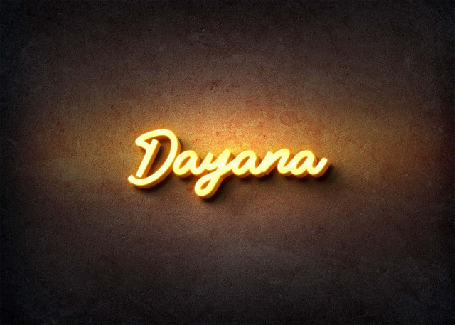 Free photo of Glow Name Profile Picture for Dayana