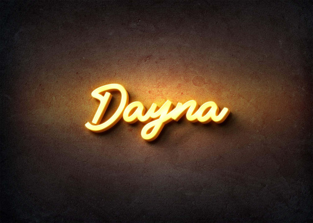 Free photo of Glow Name Profile Picture for Dayna
