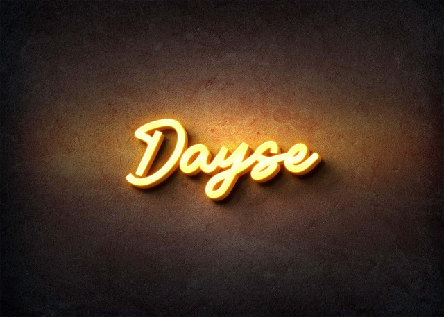 Free photo of Glow Name Profile Picture for Dayse