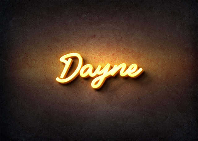 Free photo of Glow Name Profile Picture for Dayne