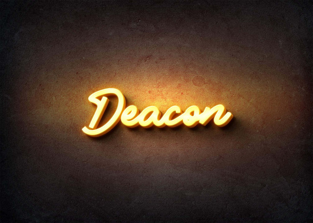 Free photo of Glow Name Profile Picture for Deacon