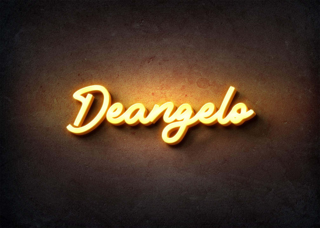 Free photo of Glow Name Profile Picture for Deangelo