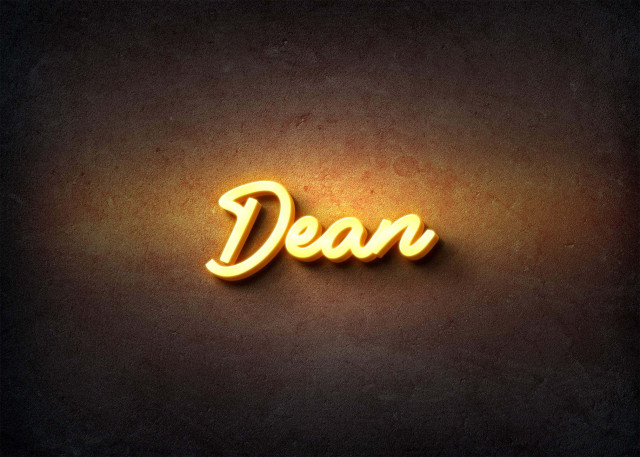 Free photo of Glow Name Profile Picture for Dean