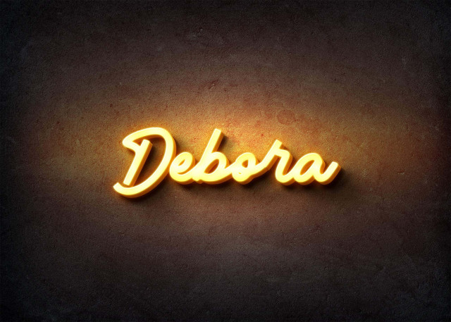 Free photo of Glow Name Profile Picture for Debora