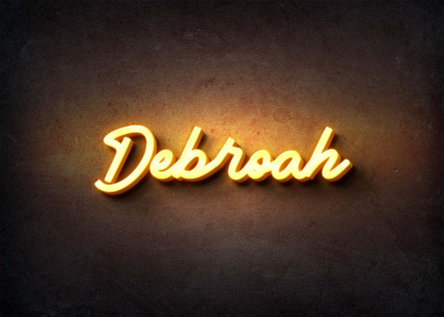 Free photo of Glow Name Profile Picture for Debroah