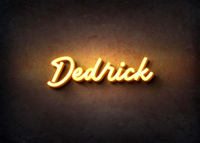 Free photo of Glow Name Profile Picture for Dedrick