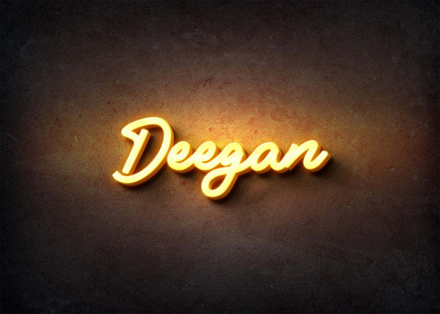 Free photo of Glow Name Profile Picture for Deegan