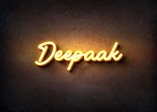 Free photo of Glow Name Profile Picture for Deepaak