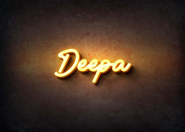 Free photo of Glow Name Profile Picture for Deepa