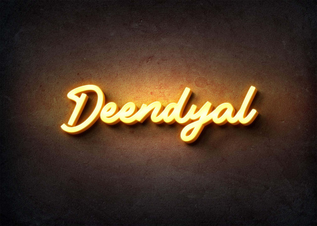 Free photo of Glow Name Profile Picture for Deendyal
