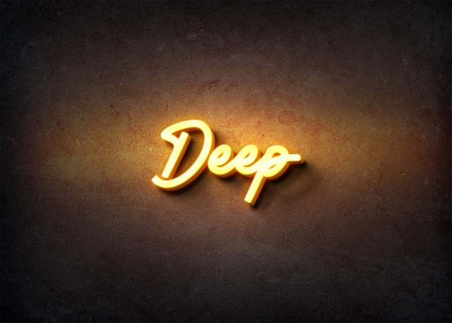 Free photo of Glow Name Profile Picture for Deep