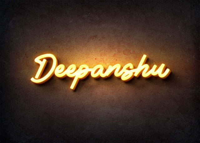 Free photo of Glow Name Profile Picture for Deepanshu