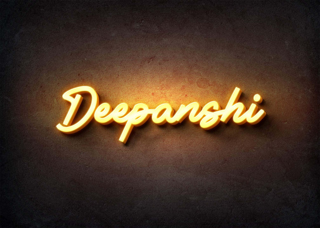 Free photo of Glow Name Profile Picture for Deepanshi