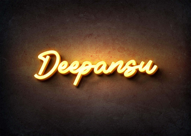 Free photo of Glow Name Profile Picture for Deepansu