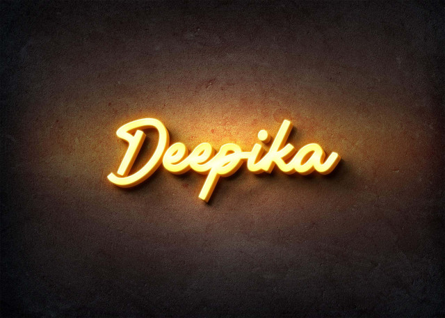 Free photo of Glow Name Profile Picture for Deepika