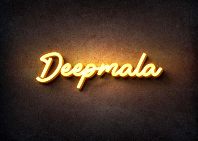 Free photo of Glow Name Profile Picture for Deepmala