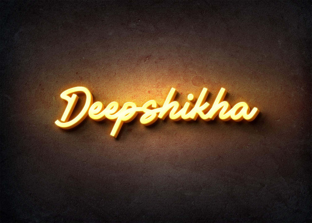 Free photo of Glow Name Profile Picture for Deepshikha
