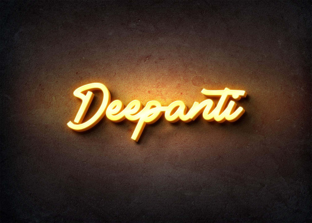 Free photo of Glow Name Profile Picture for Deepanti