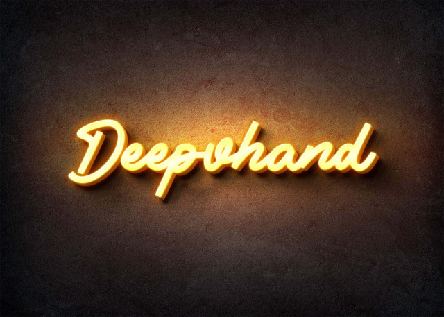 Free photo of Glow Name Profile Picture for Deepvhand
