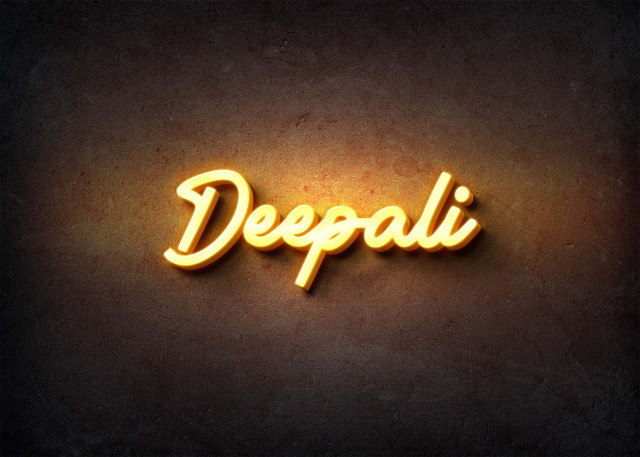 Free photo of Glow Name Profile Picture for Deepali