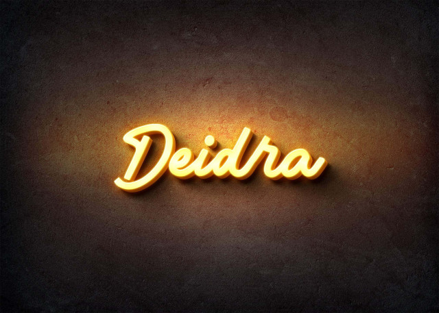 Free photo of Glow Name Profile Picture for Deidra