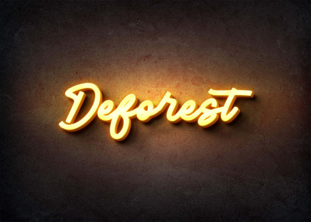 Free photo of Glow Name Profile Picture for Deforest