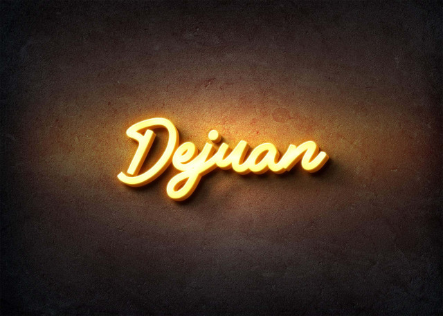 Free photo of Glow Name Profile Picture for Dejuan