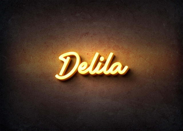 Free photo of Glow Name Profile Picture for Delila