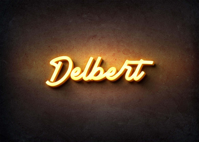 Free photo of Glow Name Profile Picture for Delbert