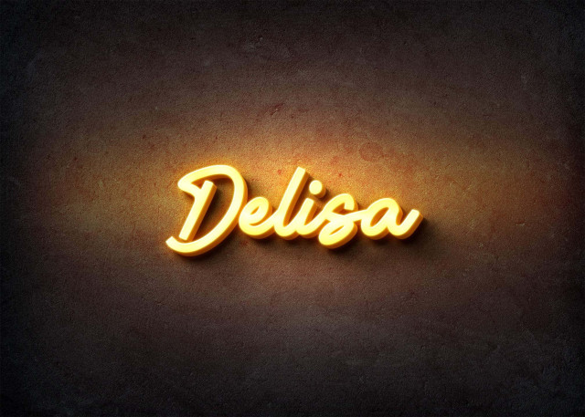 Free photo of Glow Name Profile Picture for Delisa