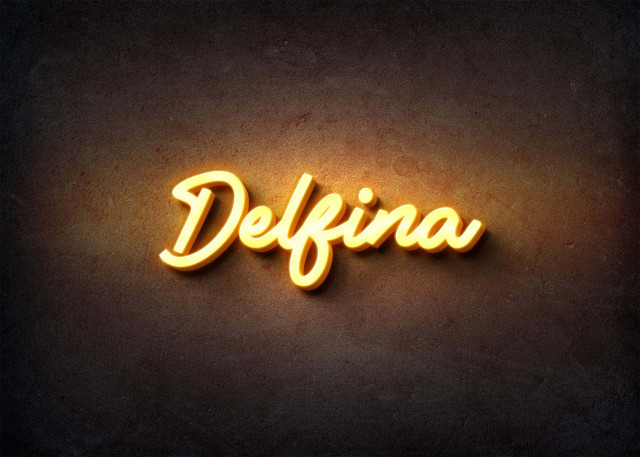 Free photo of Glow Name Profile Picture for Delfina