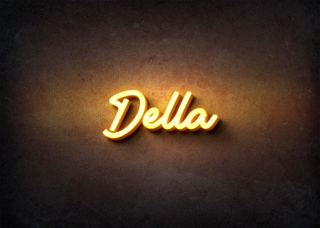 Free photo of Glow Name Profile Picture for Della