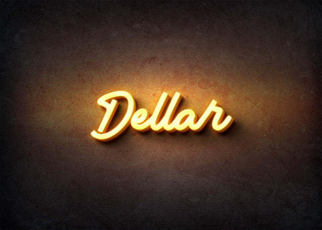 Free photo of Glow Name Profile Picture for Dellar