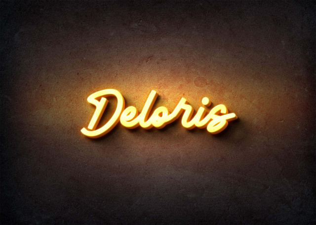 Free photo of Glow Name Profile Picture for Deloris