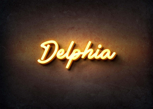 Free photo of Glow Name Profile Picture for Delphia