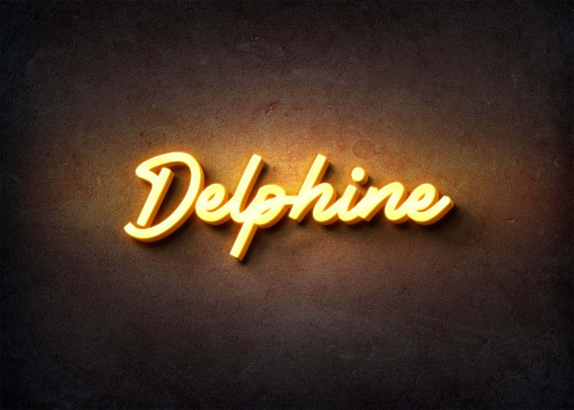 Free photo of Glow Name Profile Picture for Delphine