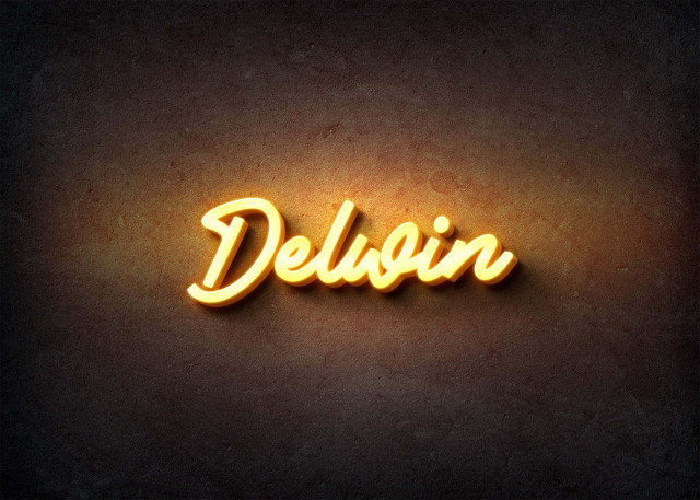 Free photo of Glow Name Profile Picture for Delwin
