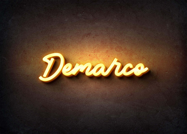 Free photo of Glow Name Profile Picture for Demarco