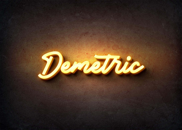 Free photo of Glow Name Profile Picture for Demetric