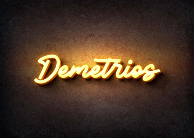 Free photo of Glow Name Profile Picture for Demetrios