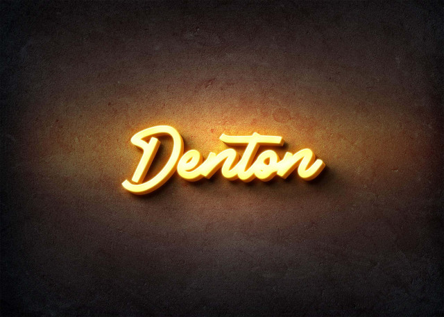 Free photo of Glow Name Profile Picture for Denton