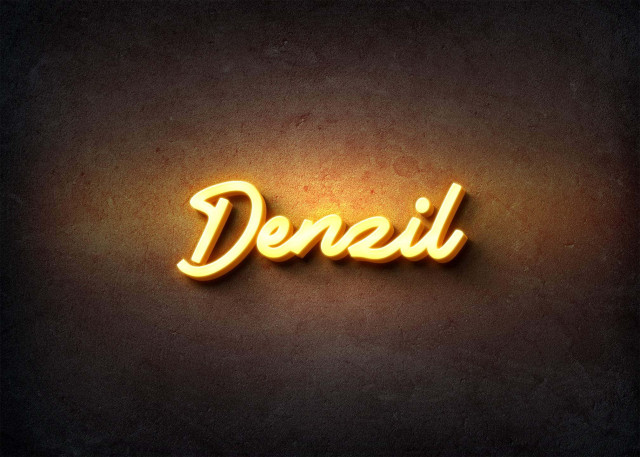 Free photo of Glow Name Profile Picture for Denzil