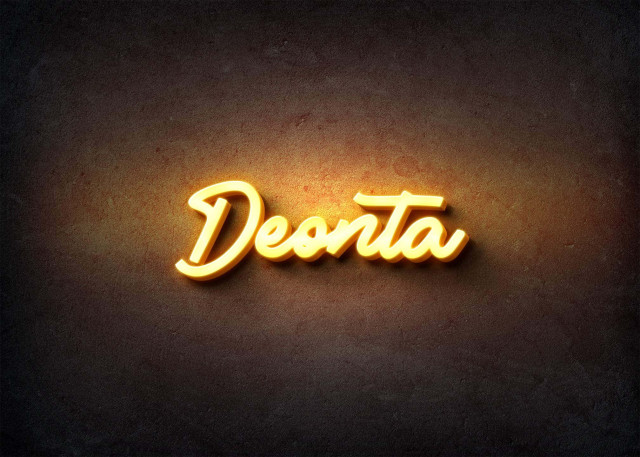 Free photo of Glow Name Profile Picture for Deonta